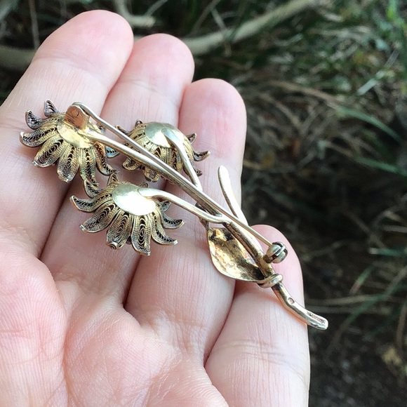 Vintage Turquoise Brooch - Picture 4 of 16